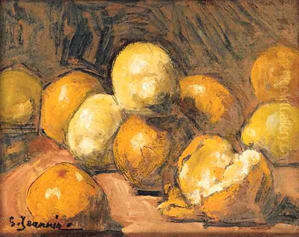 Lemons Oil Painting by Georges Jeannin