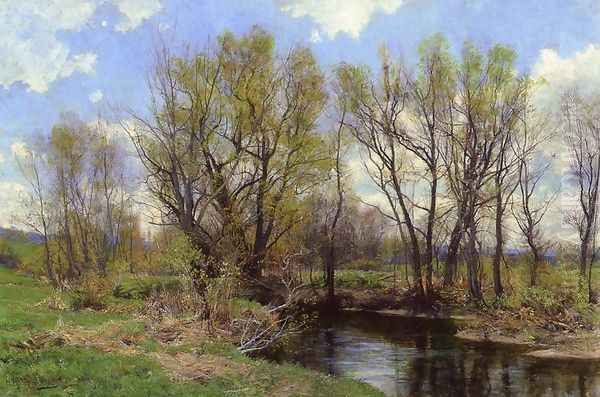 Early Spring, Near Sheffield, Massachusetts Oil Painting by Hugh Bolton Jones