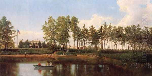 Charles River Maryland Oil Painting by Hugh Bolton Jones