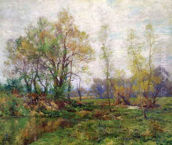 Springtime Oil Painting by Hugh Bolton Jones