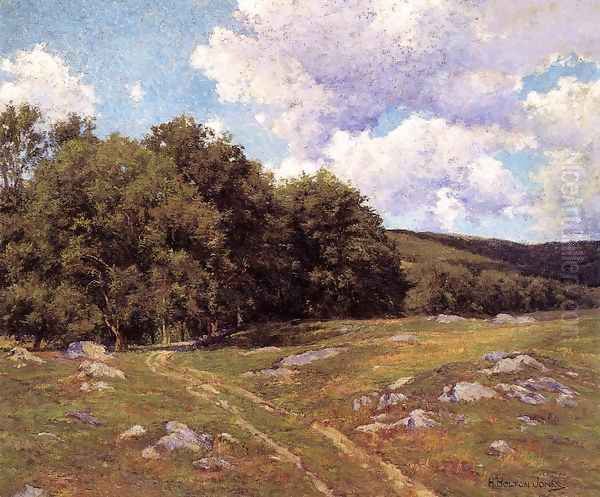 Meadow Crossing Oil Painting by Hugh Bolton Jones