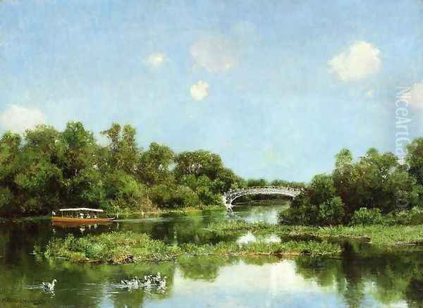 South End of Wooded Island (or View of Transportation Terrace) Oil Painting by Hugh Bolton Jones