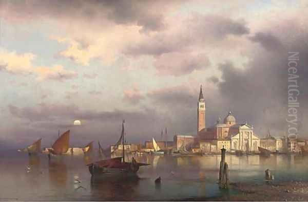 San Giorgio Maggiore, Venice Oil Painting by Sophus Jacobsen