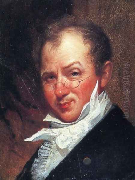 Self Portrait in Colonial Dress Oil Painting by David Johnson