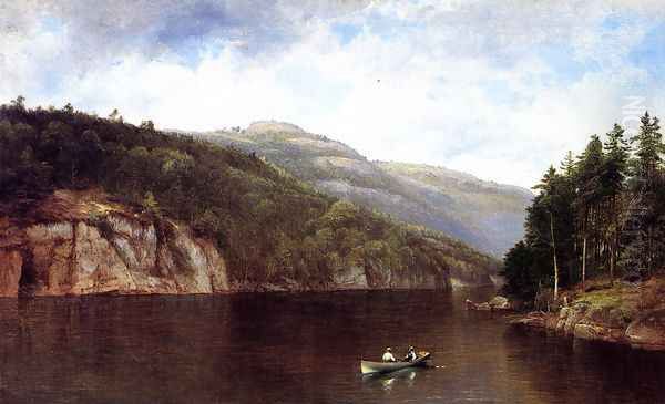 Boating on Lake George Oil Painting by David Johnson