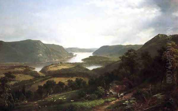 The Hudson Riiver from Fort Montgomery Oil Painting by David Johnson