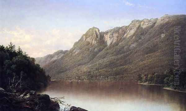 Eagle Cliff, Franconia Notch, New Hampshire Oil Painting by David Johnson