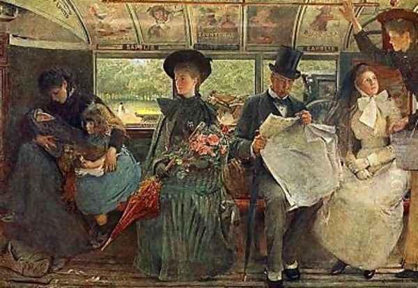 The Bayswater Omnibus Oil Painting by George William Joy