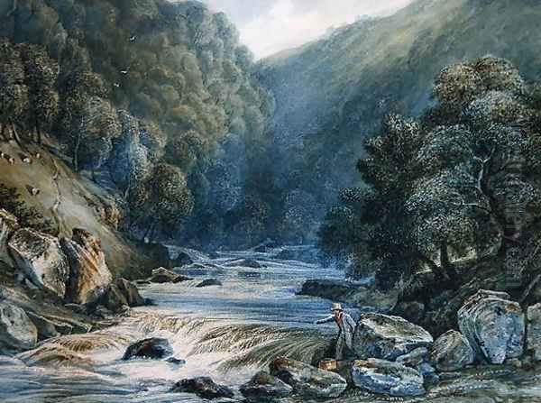 On the Dart Oil Painting by Samuel Jackson