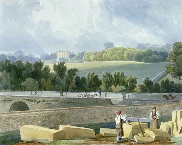 A View from the Park Place across Whiteladies Oil Painting by Samuel Jackson