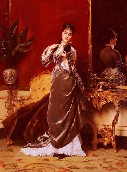 Dressing For The Ball Oil Painting by Gustave Leonhard de Jonghe