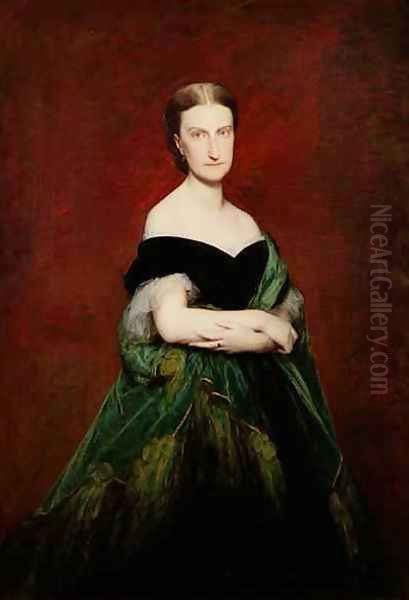 Marie Caroline de Bourbon 1822-60 Duchess of Aumale Oil Painting by Charles Francois Jalabert