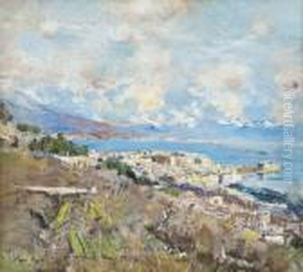 Above Naples Oil Painting by Giuseppe Casciaro