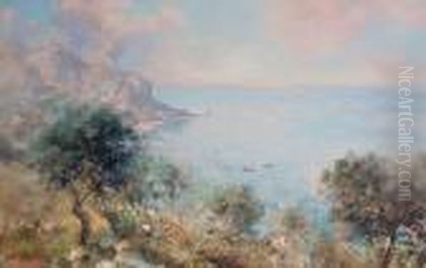 Capri Oil Painting by Giuseppe Casciaro