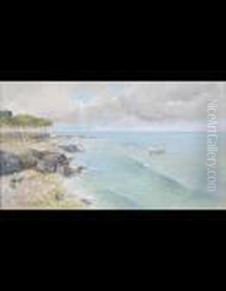 Marina Di Ischia Oil Painting by Giuseppe Casciaro