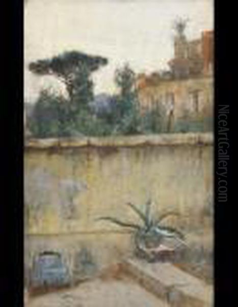 Terrazza Al Vomero Oil Painting by Giuseppe Casciaro