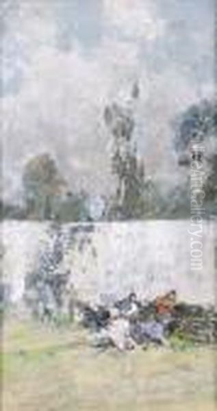 Il Muro Bianco Oil Painting by Giuseppe Casciaro