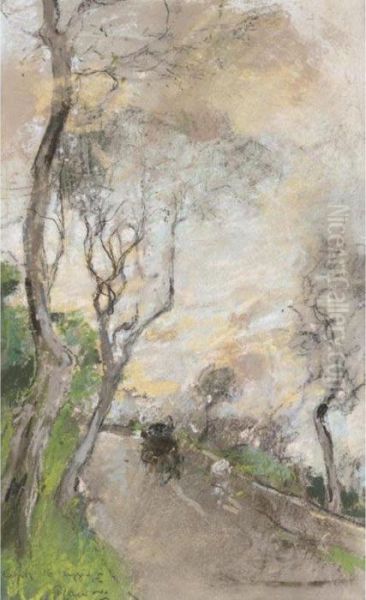 Paesaggio A Capri Oil Painting by Giuseppe Casciaro