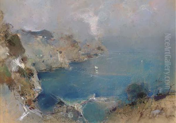 Down To A Bay, Capri Oil Painting by Giuseppe Casciaro