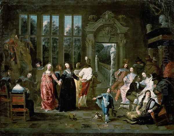 The Ball Oil Painting by Hieronymus Janssens