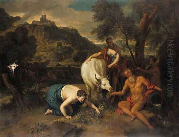 Io Recognised by Her Father Oil Painting by Hieronymus Janssens