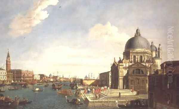 The Grand Canal and San Geremia Venice Oil Painting by William James