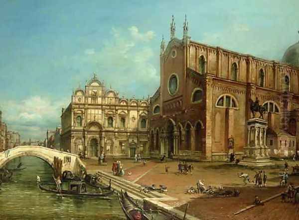 The Church of San Giovanni e Paolo Venice Oil Painting by William James