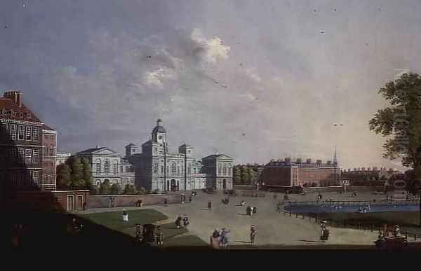 The Horse Guards Parade Westminster Oil Painting by William James