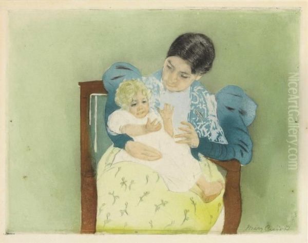 The Barefooted Child Oil Painting by Mary Cassatt