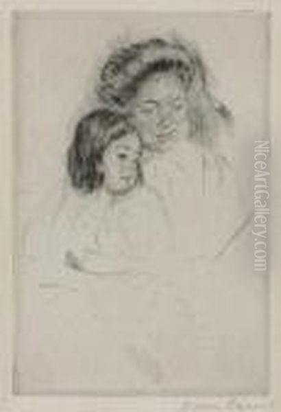 The Picture Book Oil Painting by Mary Cassatt