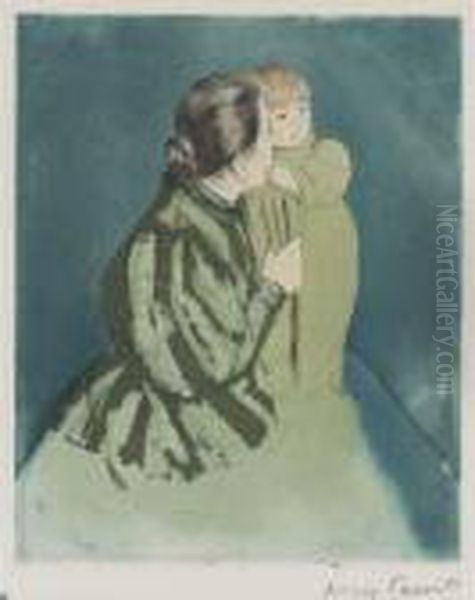 Peasant Mother And Child Oil Painting by Mary Cassatt