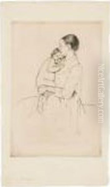 Quietude Oil Painting by Mary Cassatt