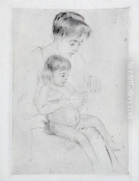 The Manicure Oil Painting by Mary Cassatt