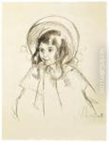 Sara Wearing Her Bonnet And Coat Oil Painting by Mary Cassatt