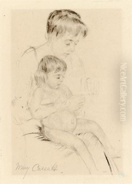 The Manicure Oil Painting by Mary Cassatt