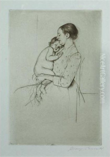 Quietude (breeskin 139) Oil Painting by Mary Cassatt