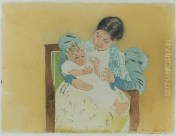 The Barefooted Child (b. 160; M. & S. 22) Oil Painting by Mary Cassatt