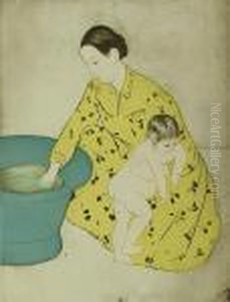 The Bath (b.143) Oil Painting by Mary Cassatt