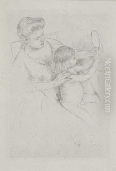 Untitled Oil Painting by Mary Cassatt