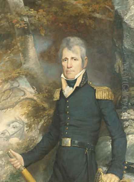 General Andrew Jackson Oil Painting by John Wesley Jarvis