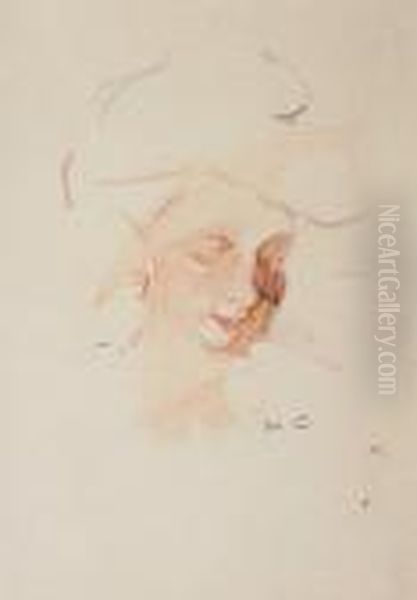 Portrait De Femme Oil Painting by Mary Cassatt