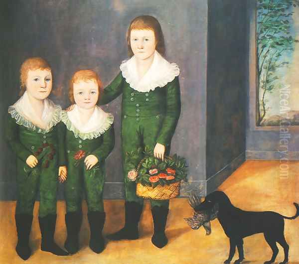 Westwood Children Oil Painting by Joshua Johnston