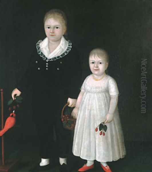 Edward and Sarah Rutter Oil Painting by Joshua Johnston