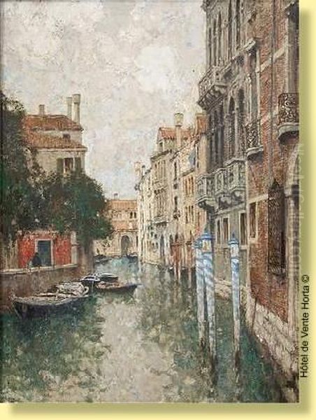 Canal A Venise Oil Painting by Hendrick, Henri Cassiers