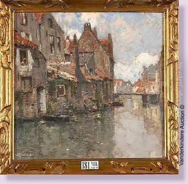 Coin De Bruges Oil Painting by Hendrick, Henri Cassiers