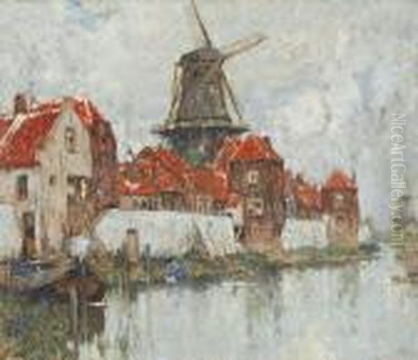 Zicht Inzeeland Oil Painting by Hendrick, Henri Cassiers