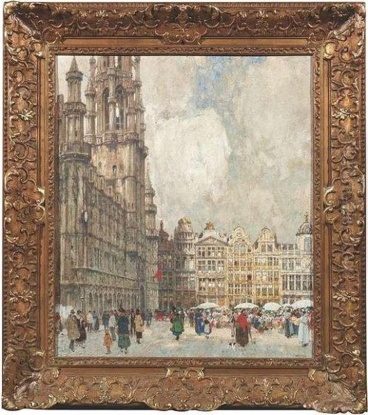 Untitled Oil Painting by Hendrick, Henri Cassiers