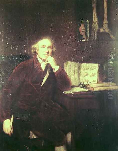 Portrait of John Hunter 1728-1793 after Sir Joshua Reynolds 1723-92 1813 Oil Painting by John Jackson