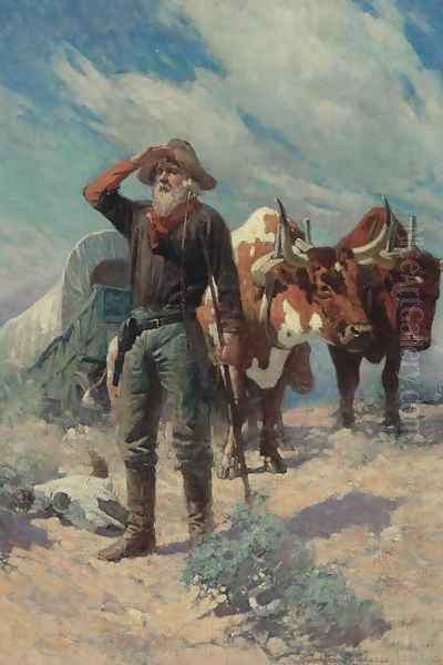 Prospector Oil Painting by Frank Johnson