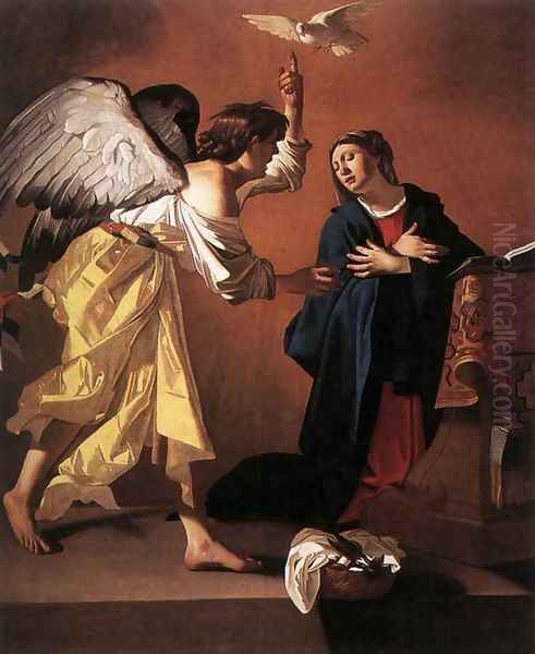 The Annunciation Oil Painting by Jan Janssens